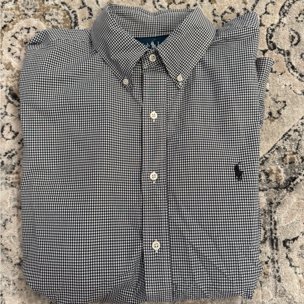 Men’s LS Button up Shirt 17.5